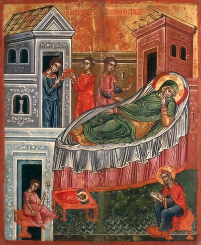 La nascita di Giovanni Battista da Greek School